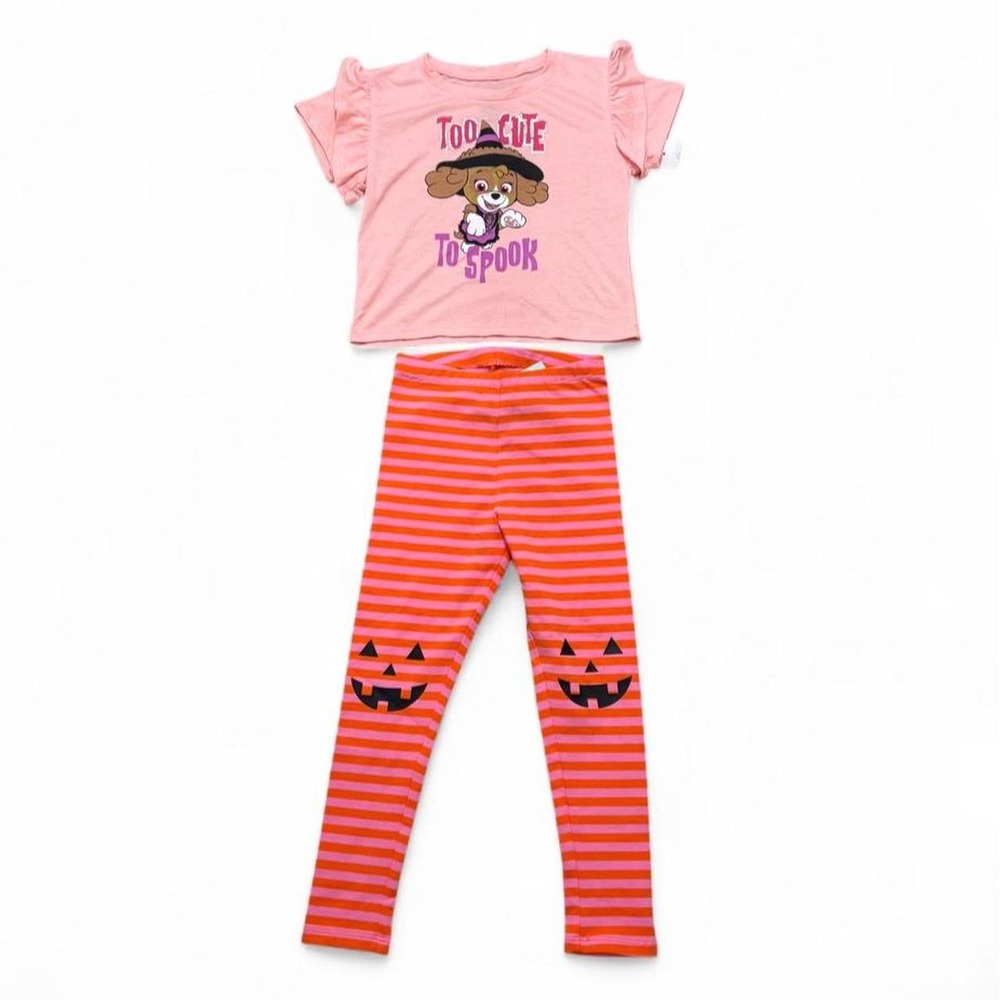 Kidcore Halloween Outfit Set 4T Paw Patrol Skye Cat & Jack Witchy Jack-O-Lantern